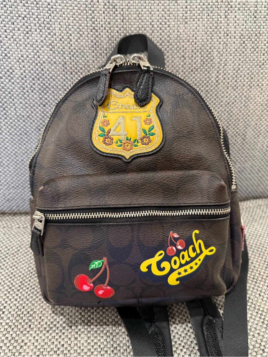 Coach Mini Backpack Cherry.